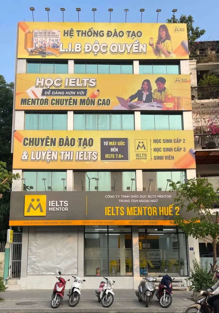 CHÀO ĐÓN CƠ SỞ IELTS MENTOR THỨ 2 TẠI HUẾ