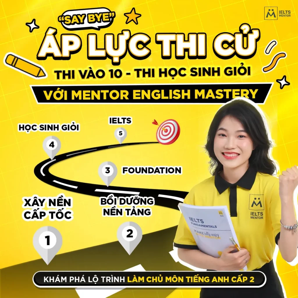 Mentor English Mastery – Lộ trình tiếng Anh toàn diện cho học sinh cấp 2