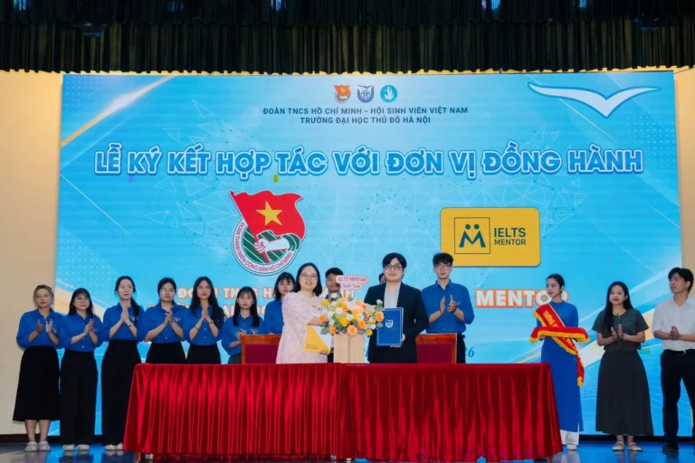 IELTS Mentor và Đại học Thủ đô Hà Nội ký kết hợp tác